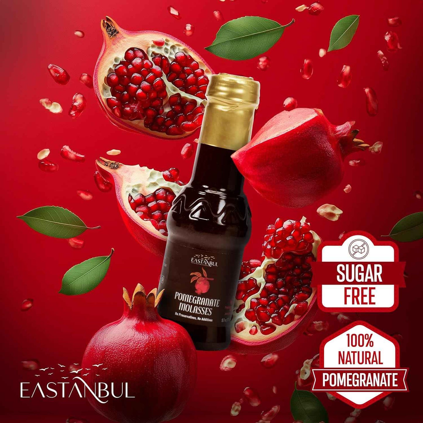 Eastanbul Pomegranate Molasses – Elegant Housewarming Present for Mediterranean Cuisine Lovers