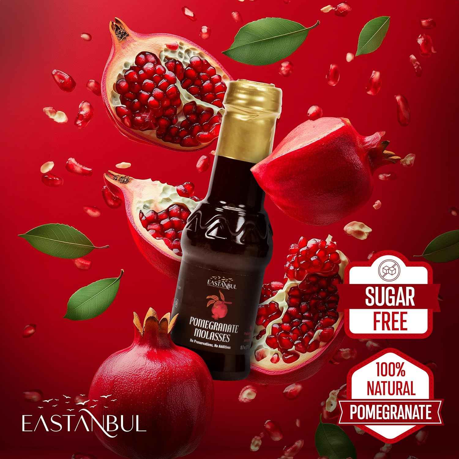 Eastanbul Pomegranate Molasses – Elegant Housewarming Present for Mediterranean Cuisine Lovers