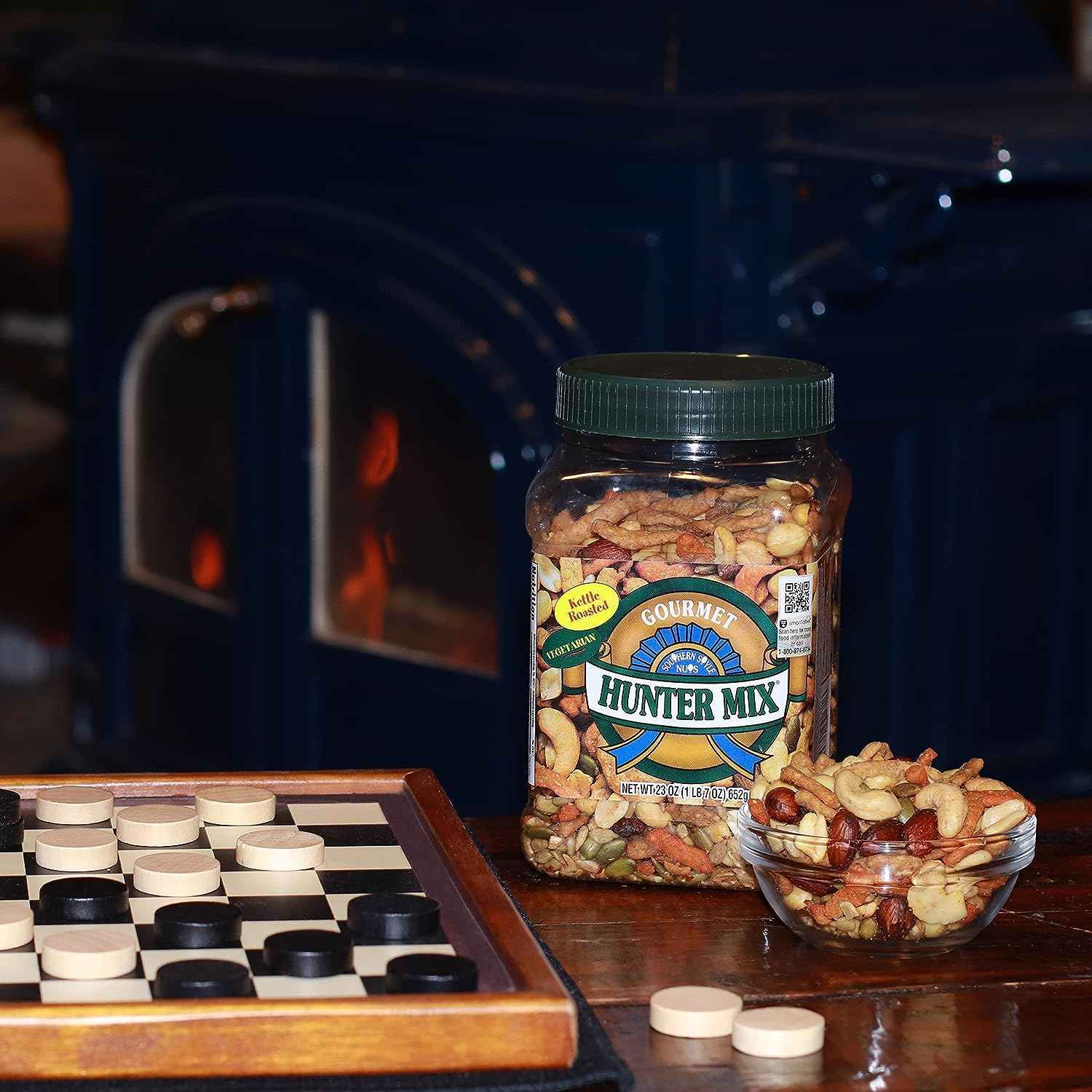 Southern Style Nuts Gourmet Hunter Resealable Desk Snack, 23 oz Canister – Afternoon Energy Boost for Home Office and Remote Workstations