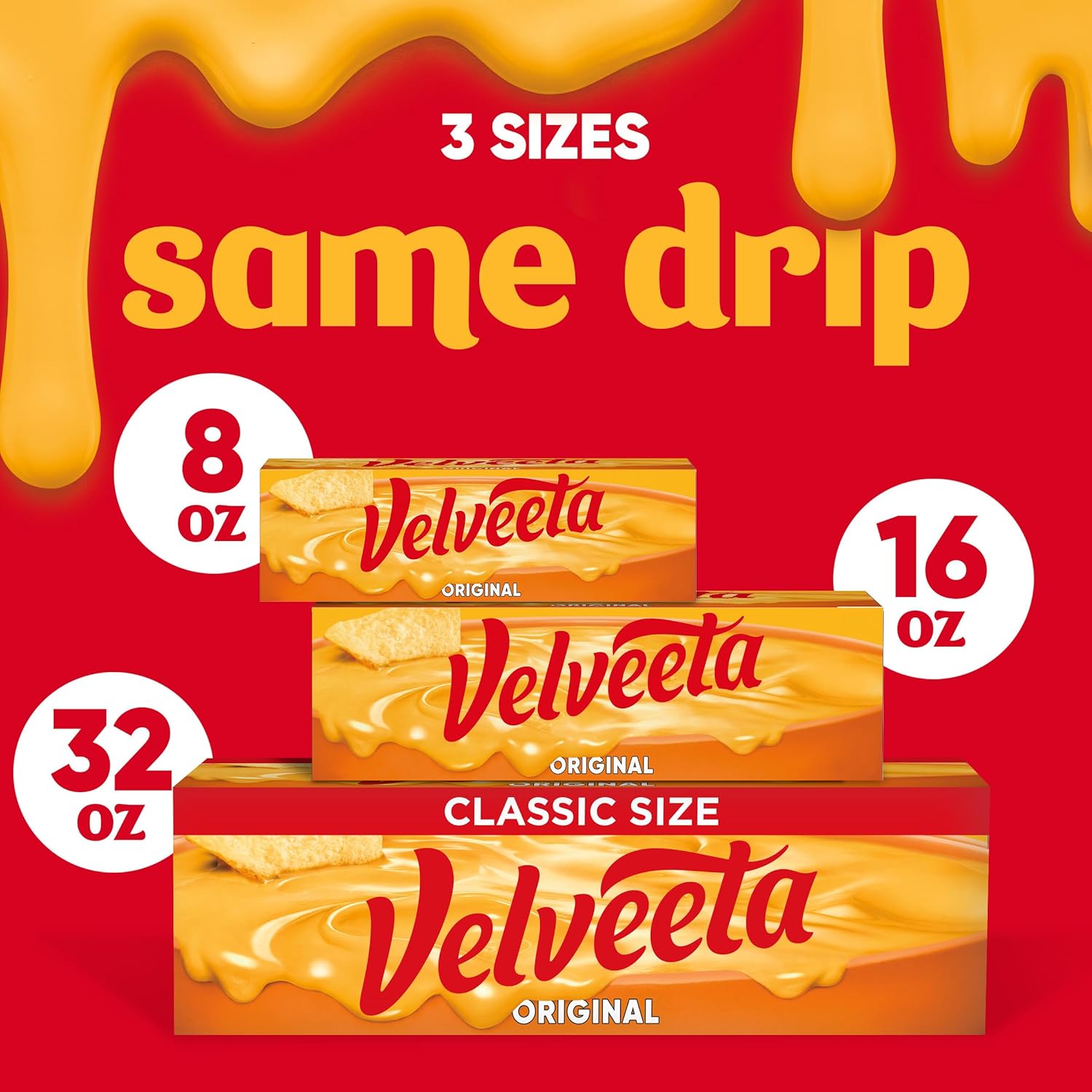 Velveeta Original Cheese Block – Thoughtful Housewarming Gift for New Home Chefs, 16 oz