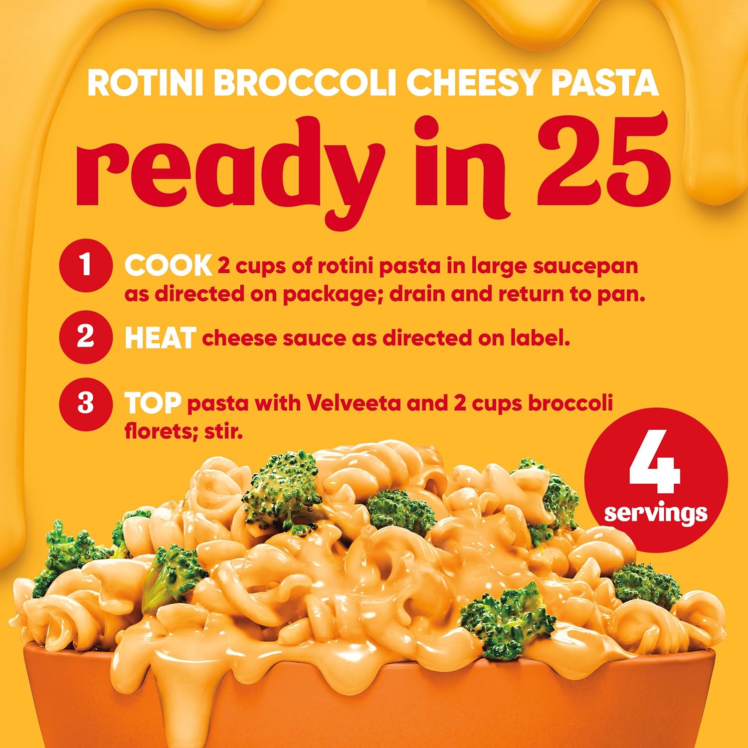 Velveeta Original Cheese Sauce Pouches – 4 oz Squeeze Packs for Home Office Lunch Prep and Family Dinner Table Shortcuts