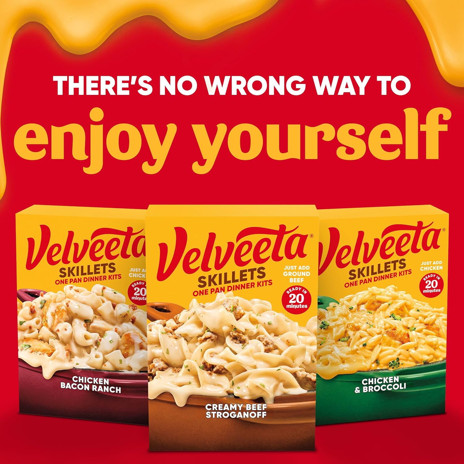Velveeta Skillets Beef Stroganoff – All-in-One Box, No Extra Ingredients to Stock