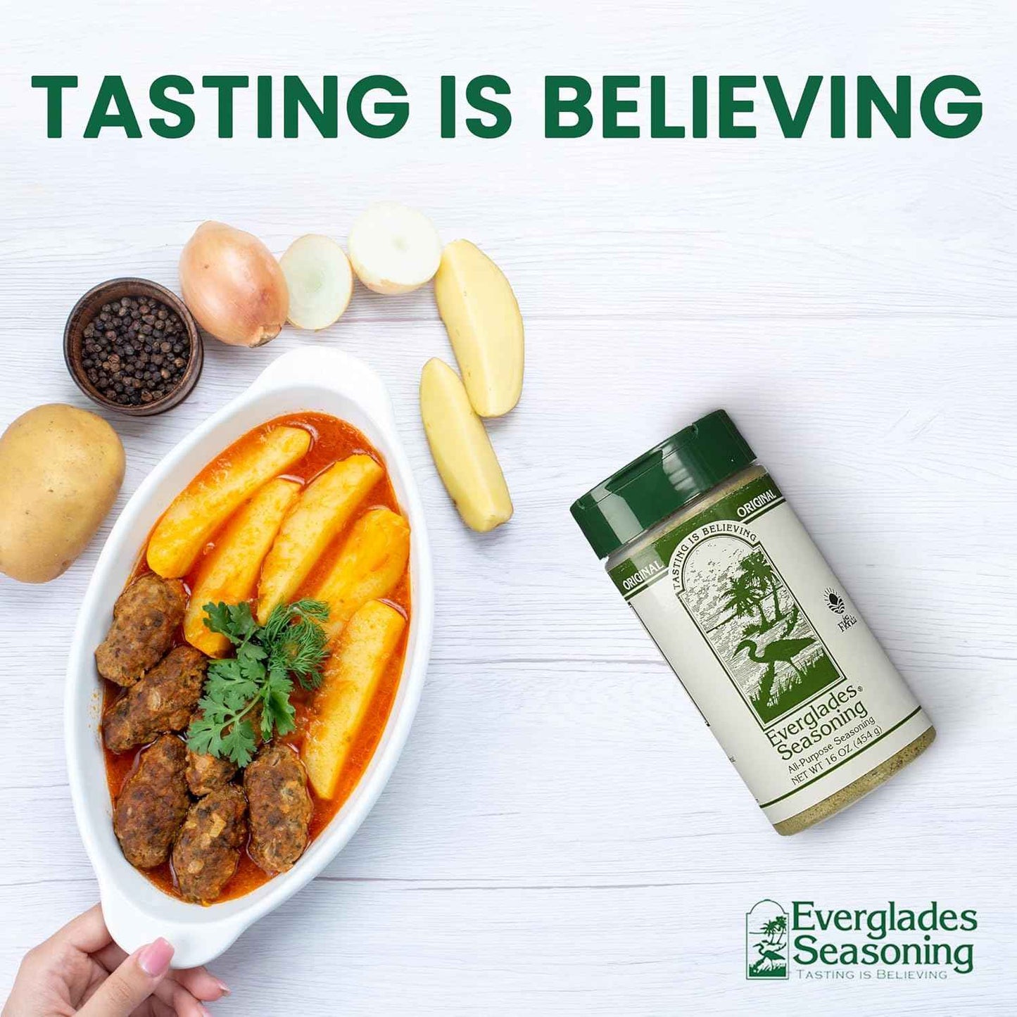 Everglades All Purpose Seasoning Blend - Camping & Patio Cooking Spice, Portable 16 oz Savory Smoky Blend for Open-Air Meals