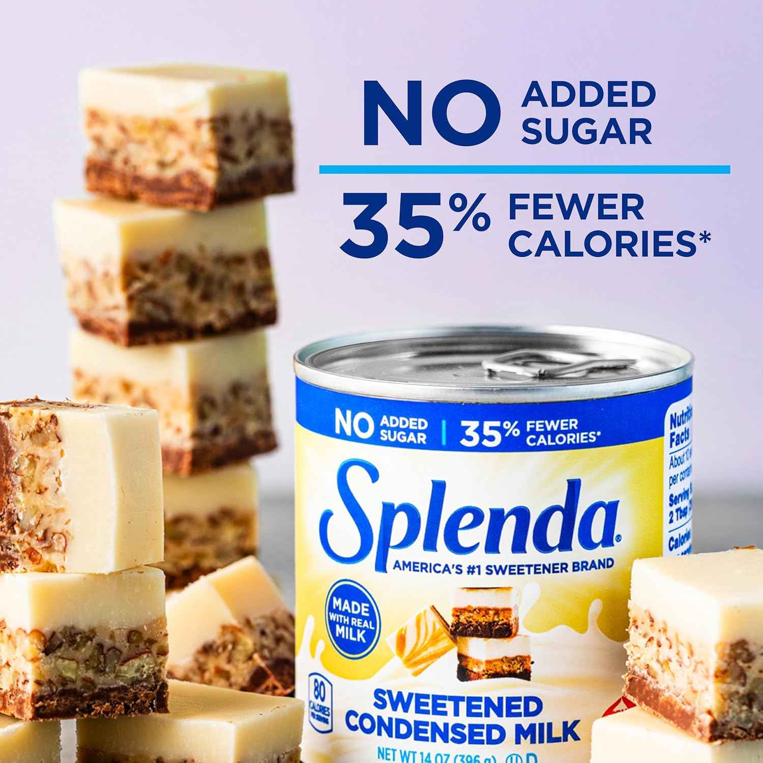 SPLENDA Sugar-Free Sweetened Condensed Milk – Thoughtful Birthday Gift for Bakers Who Count Calories, 14 oz Can