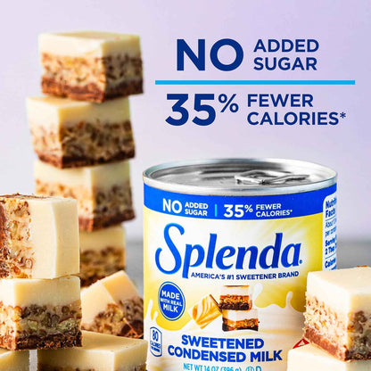 SPLENDA Sugar-Free Sweetened Condensed Milk – Thoughtful Birthday Gift for Bakers Who Count Calories, 14 oz Can