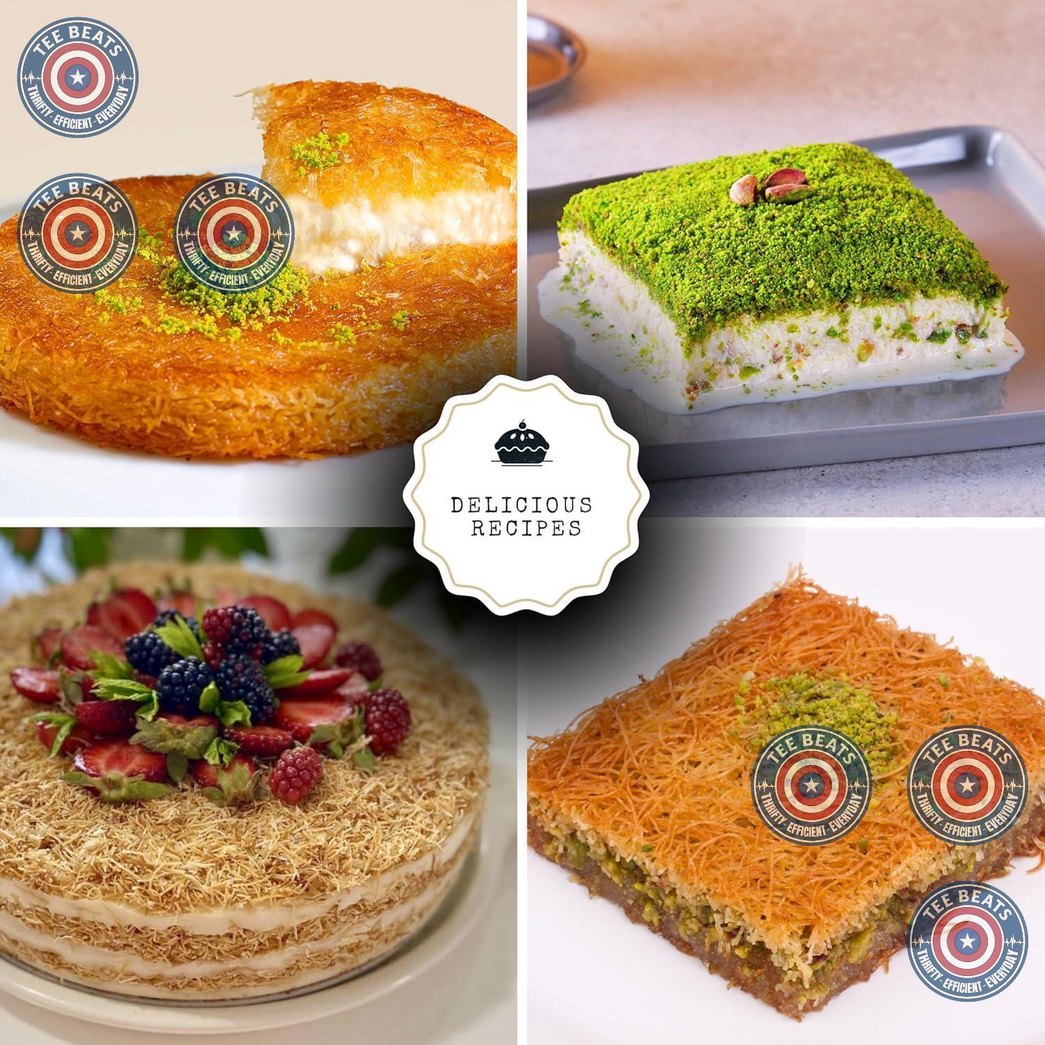 versatile format suitable for both sweet pastries (knafeh, baklava, dubai chocolate) and savory wraps