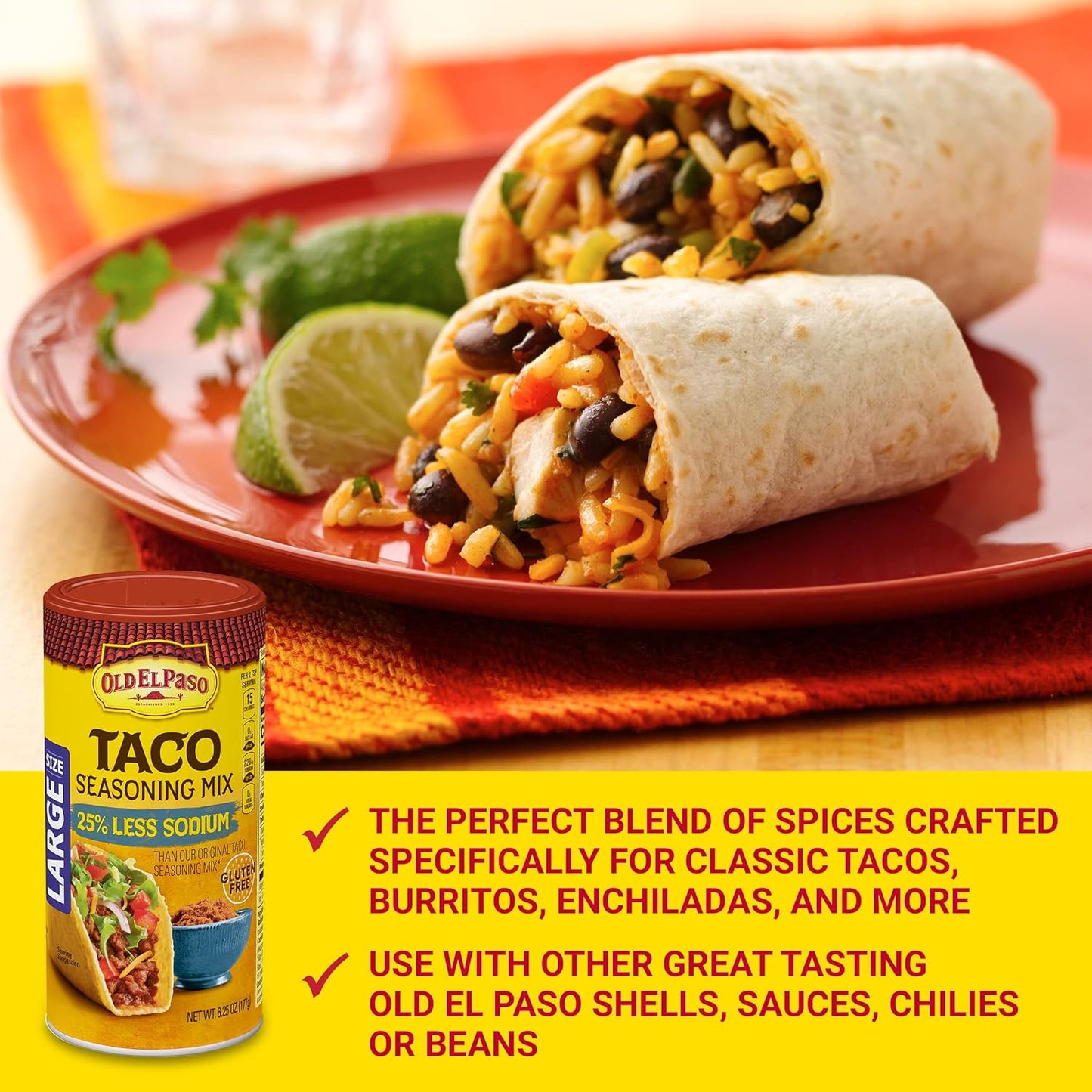 versatile formulation suitable for tacos, casseroles, soups, and dips