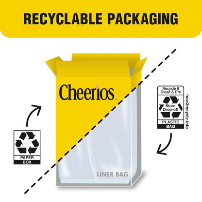 Very Berry Cheerios Gluten Free Cereal 18.6 oz Family Size – Portable Trail-Mix Base for Camping and Hiking Snacks