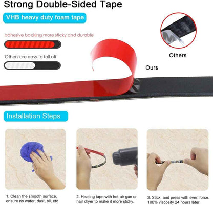ALITOVE 12V Low-Voltage Blue LED Strip Light Safe Around Kids and Pets, 16.4ft IP65 Touchable Glow