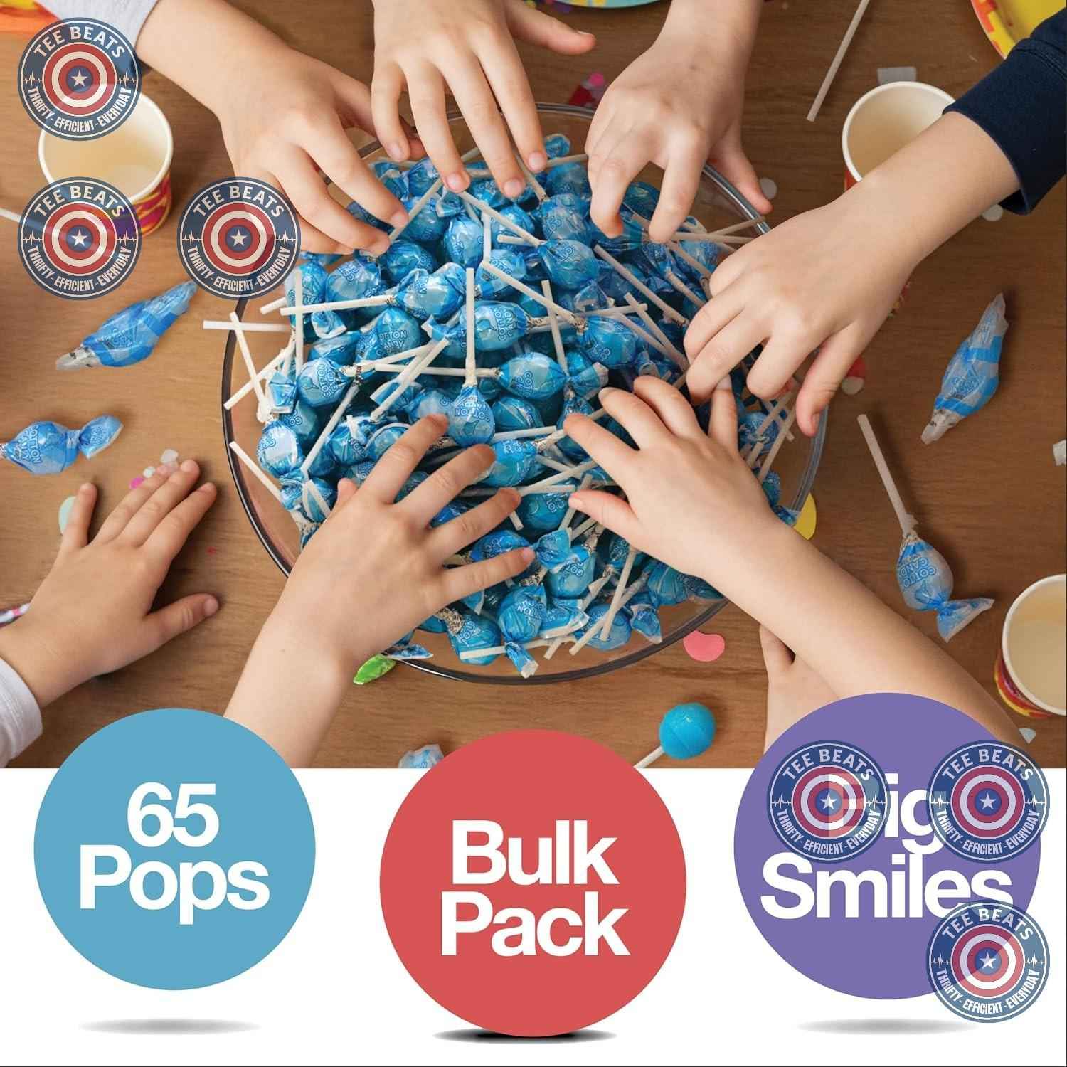 Zestix Mini Lollipop Bulk Pack – Cotton Candy Suckers for Parade Routes, Block Parties & Outdoor Festival Booths