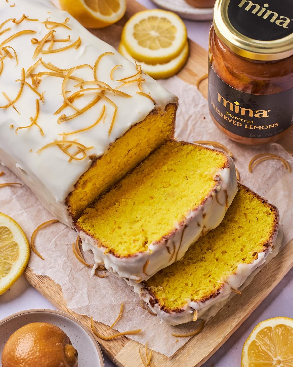 vibrant golden color and bright citrus aroma that doubles as plate presentation