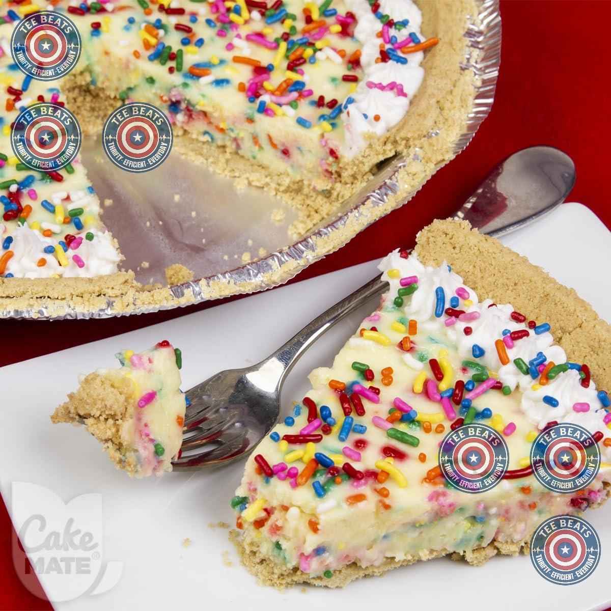 Cake Mate Rainbow Sprinkles – Eye-Catching Colorful Topping for Aesthetic Home Dessert Displays, Ice Cream Bars, and Pancake Stations, 10.5 oz