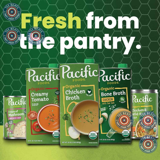 Pacific Foods Organic Roasted Red Pepper and Tomato Soup – Simple Clean-Ingredient Pantry Soup in a 32 oz Resealable Carton