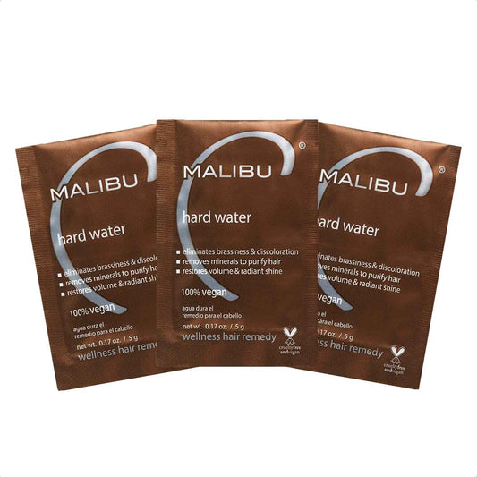 Malibu C Hard Water Wellness Remedy – Single-Use Powder Packets for an Uncluttered Shower Routine