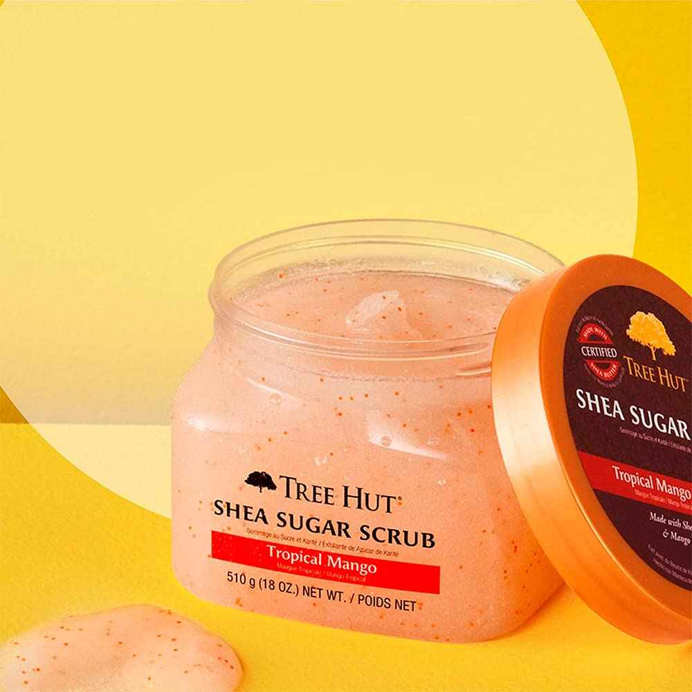 Tree Hut Tangerine Shea Sugar Scrub – Premium 18 oz Body Treatment for an Elevated At-Home Spa Experience