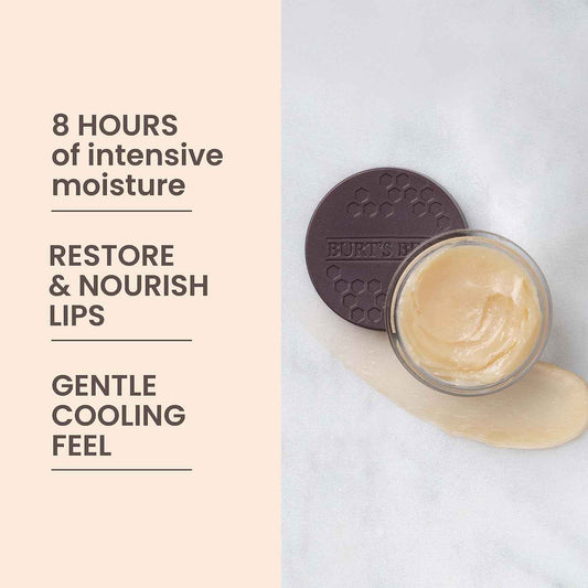 Burt's Bees Overnight Intensive Lip Treatment – Nightly Bedtime Self-Care Ritual for Hydrated Lips by Morning
