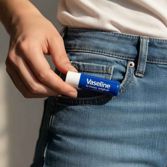 Vaseline Lip Therapy Original – Daily Self-Care Balm for Mindful Bedtime Lip Rituals, 0.16 Ounce (Pack of 4)