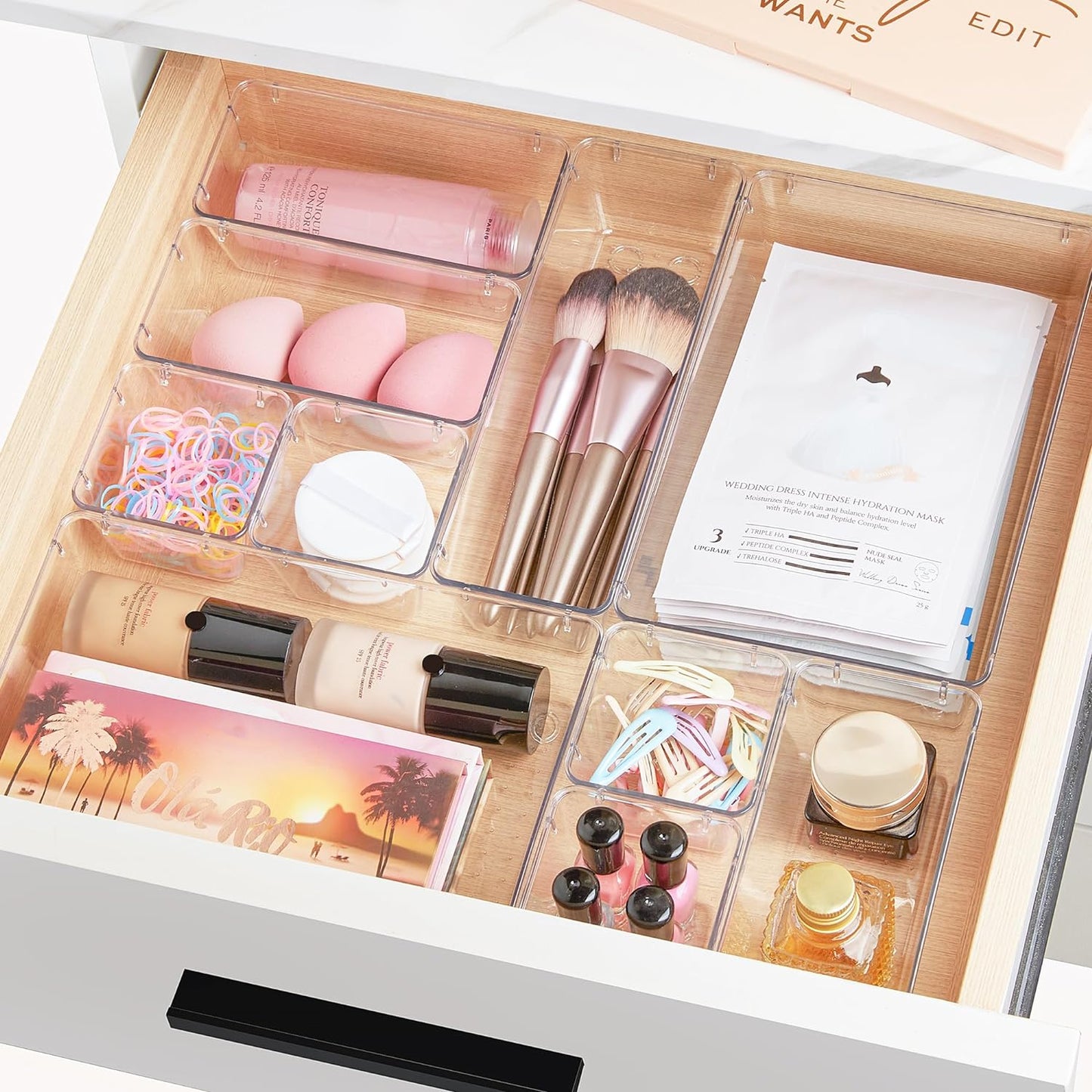 Vtopmart Stackable Clear Drawer Trays – Nursery and Kids Bedroom Organization Set