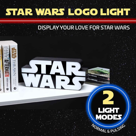 Paladone Star Wars Logo Light – Licensed Birthday Gift for Her, Wall Mountable Accent Lamp