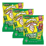 WARHEADS Sour Candy for Kids Party Favors - Assorted Fruit Flavors Birthday & Playdate Treat - 3 Pack