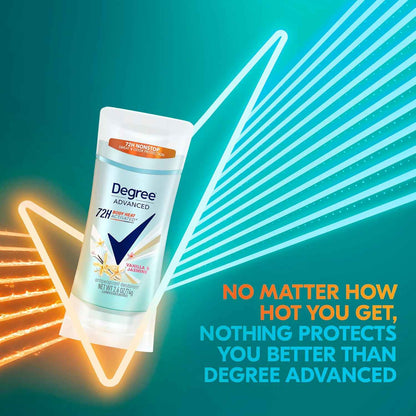 Degree Advanced Protection Vanilla & Jasmine Antiperspirant for Women – Self-Care Nightly Ritual for Lasting Freshness