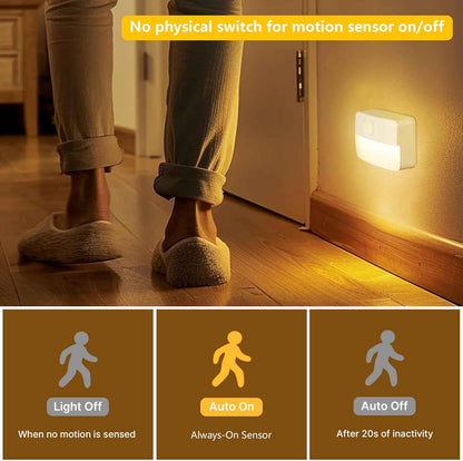 LumiGuard Decor Motion Light – Warm 3000K Glow for Bedroom Ambiance, Stylish Stick On LED Lamp