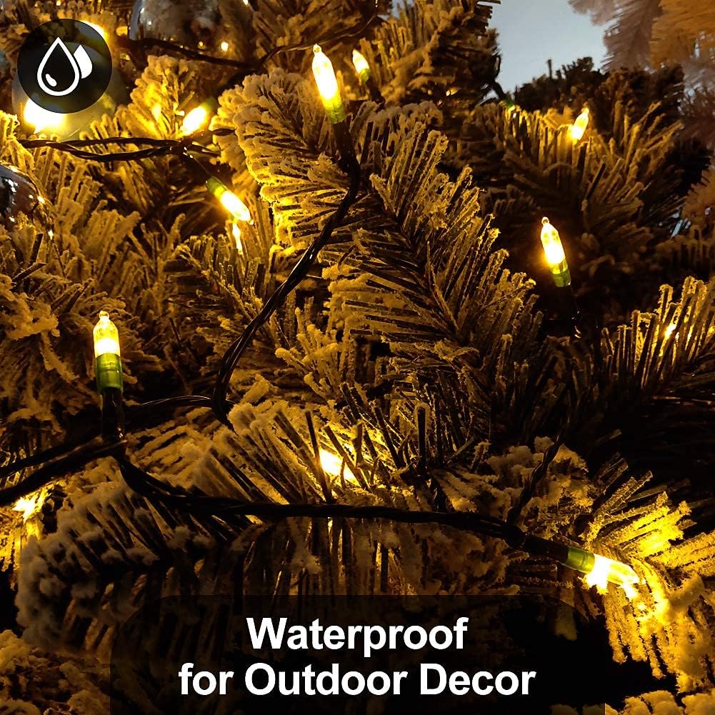 warm white or multicolor color options, with selected 100 led variants including a remote control