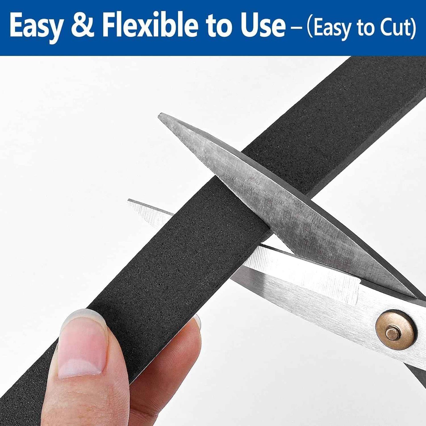 Kikerike Foam Weatherstripping – Cozy Bedroom Decor Upgrade, Soundproof Door and Window Seal