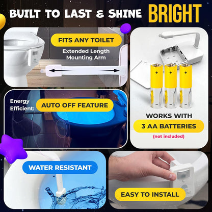 water-resistant abs plastic construction rated for bathroom environments