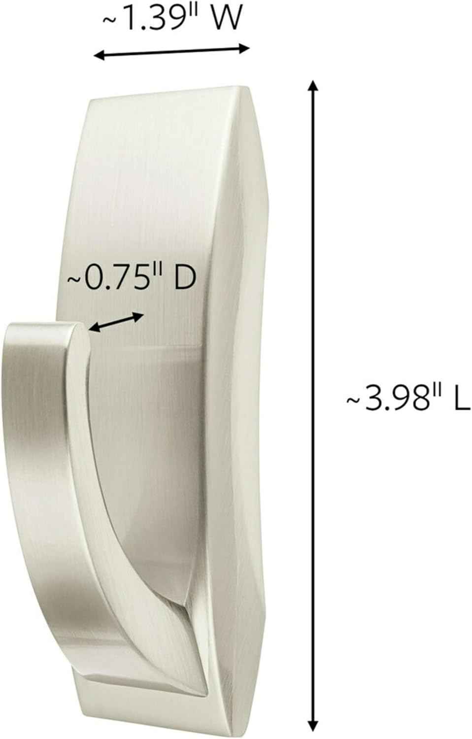 Command Modern Reflections Bath Hook – Clean-Line Satin Nickel Storage for Intentional Small-Space Living