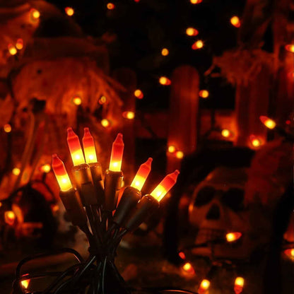 Brizled Candy Corn String Lights – Flameless Alternative to Candles, UL Certified Indoor and Outdoor Use