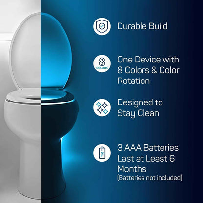 ToiLight Toilet Bowl Night Light – Potty Training Glow Light for Kids Bathroom with Fun Color Rotation