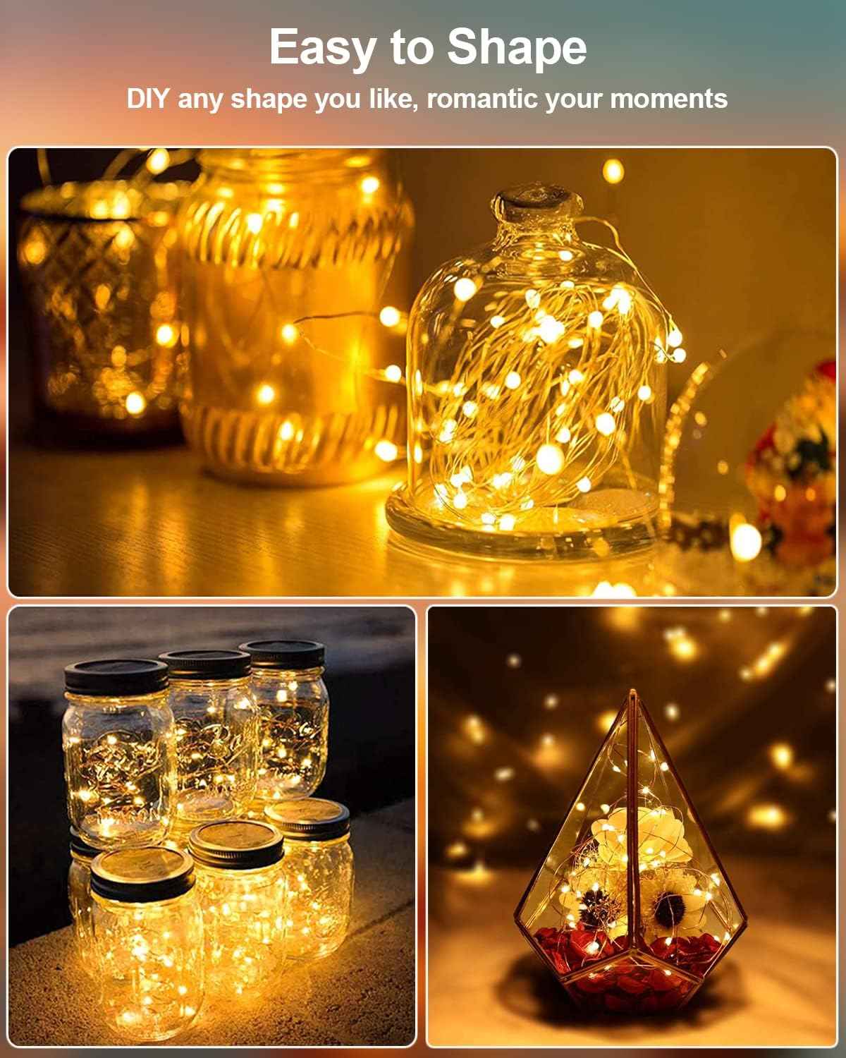 Brightown Fairy Lights Battery Operated – Child-Safe LED String Lights 20 Pack for Nursery and Toddler Bedroom, Warm White Nightlight