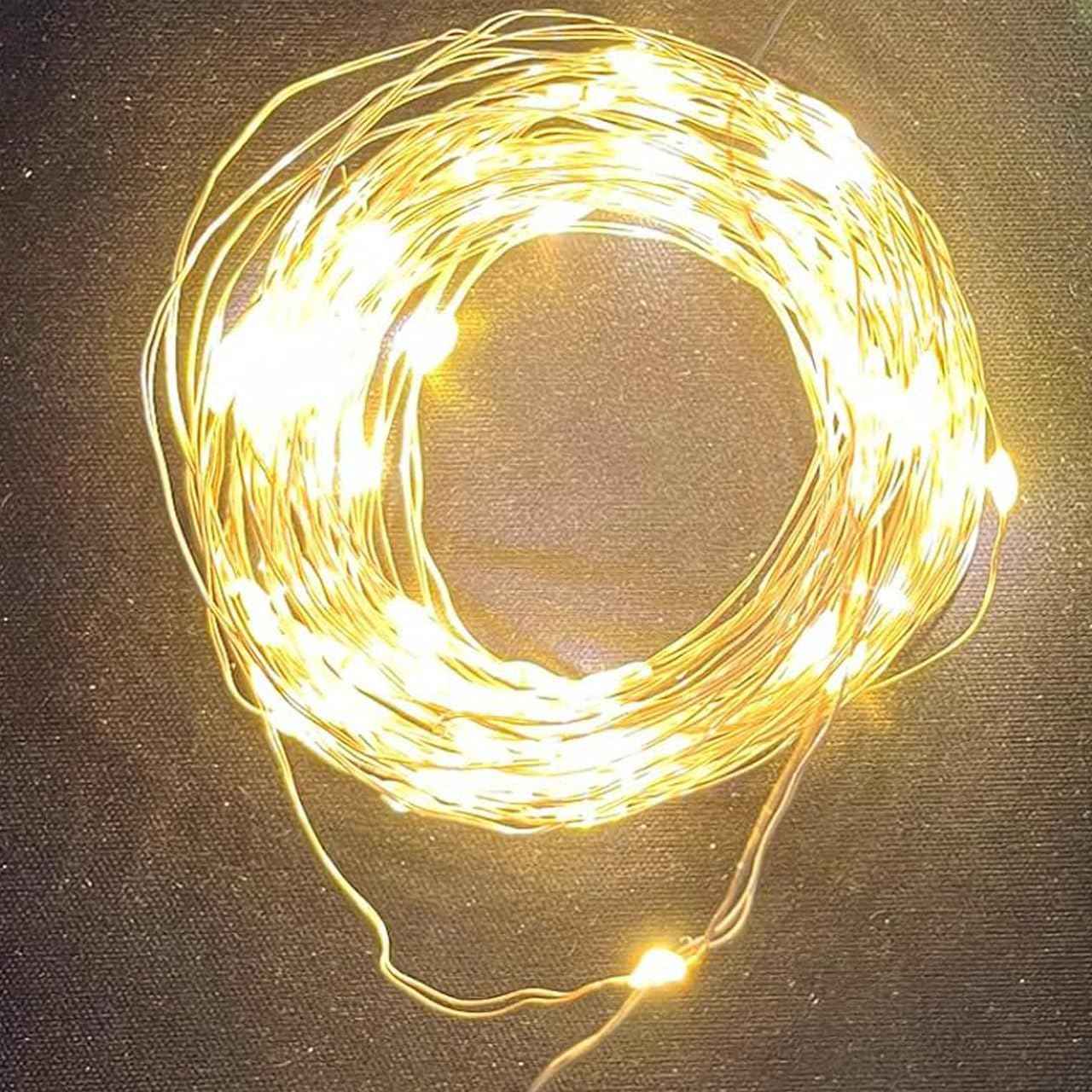 Luminara Waterproof Fairy Lights Battery Operated - 3.3ft 10 LED Silver Wire String Lights for Patio, Balcony, Garden Dinner, and Outdoor Entertaining, 6-Pack