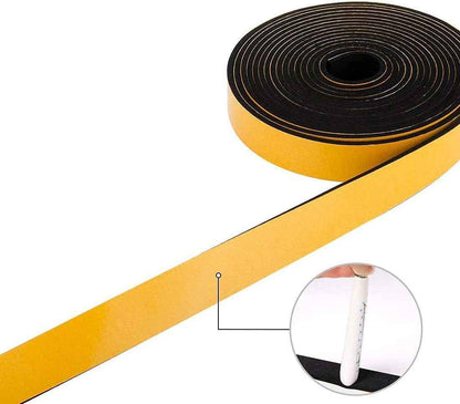 CloudBuyer Closed-Cell Foam Seal Strip – Flame-Retardant Draft Stopper for Garage, Attic, and Basement