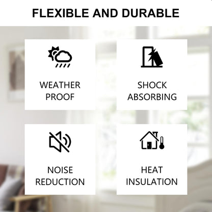 Weather Stripping Door Seal Strip – All Weather Entryway Defense, Exterior Door Foam Tape