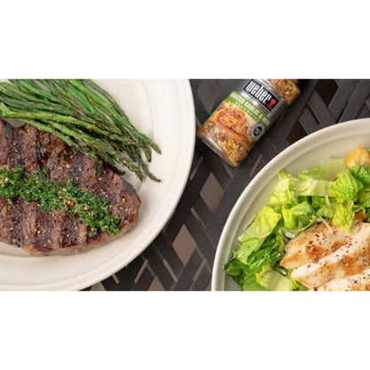 Weber Roasted Garlic & Herb Seasoning – Quick Flavor Boost for Efficient Weeknight Dinner Prep
