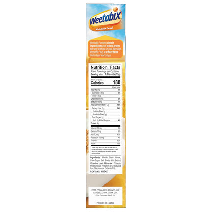 Weetabix Whole Grain Cereal – Simple Pantry Staple for Clutter Free Kitchens, 14 oz Box
