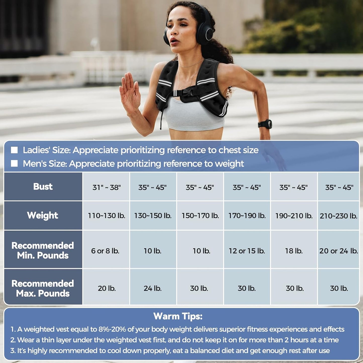 Weighted Vest – Trail-Ready Rucking Gear for Hiking and Outdoor Strength Sessions, Reflective for Low-Light Safety