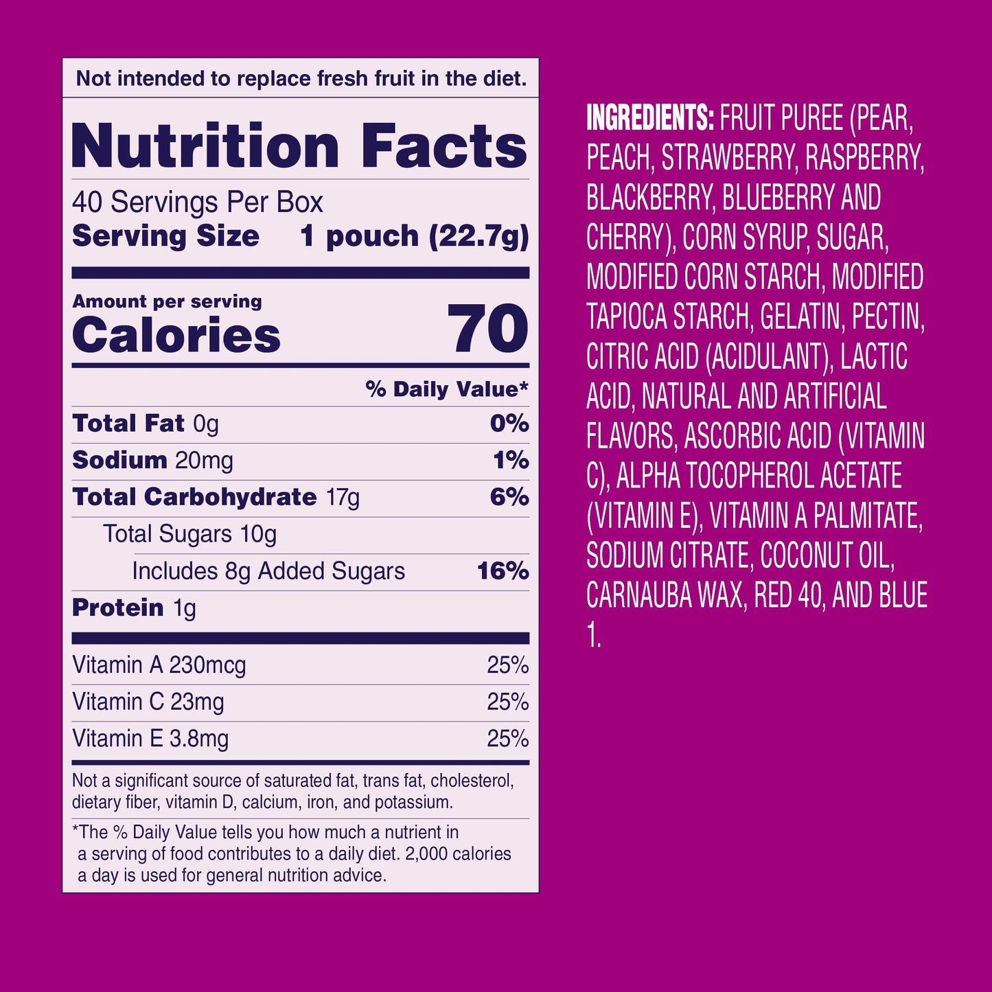 Welch's Fruit Snacks Mixed Fruit – Sideline Sports Snack for Kids' Game Days, 40 Single-Serve 0.8 oz Bags