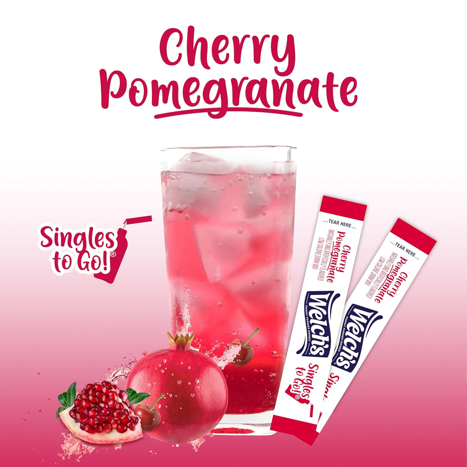 Welch's Singles To Go Water Drink Mix - Travel Ready Powder Sticks for Carry On Bags and Road Trip Hydration
