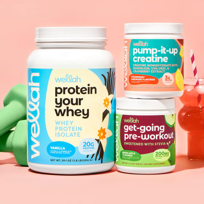 Wellah Pump-It-Up Creatine — Thoughtful Birthday Gift for Women Who Lift, Train, and Prioritize Their Health