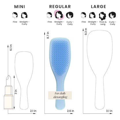 Tangle Teezer Ultimate Detangler Brush – Gym Bag Ready Detangler, Post-Workout Hair Smoothing Anywhere