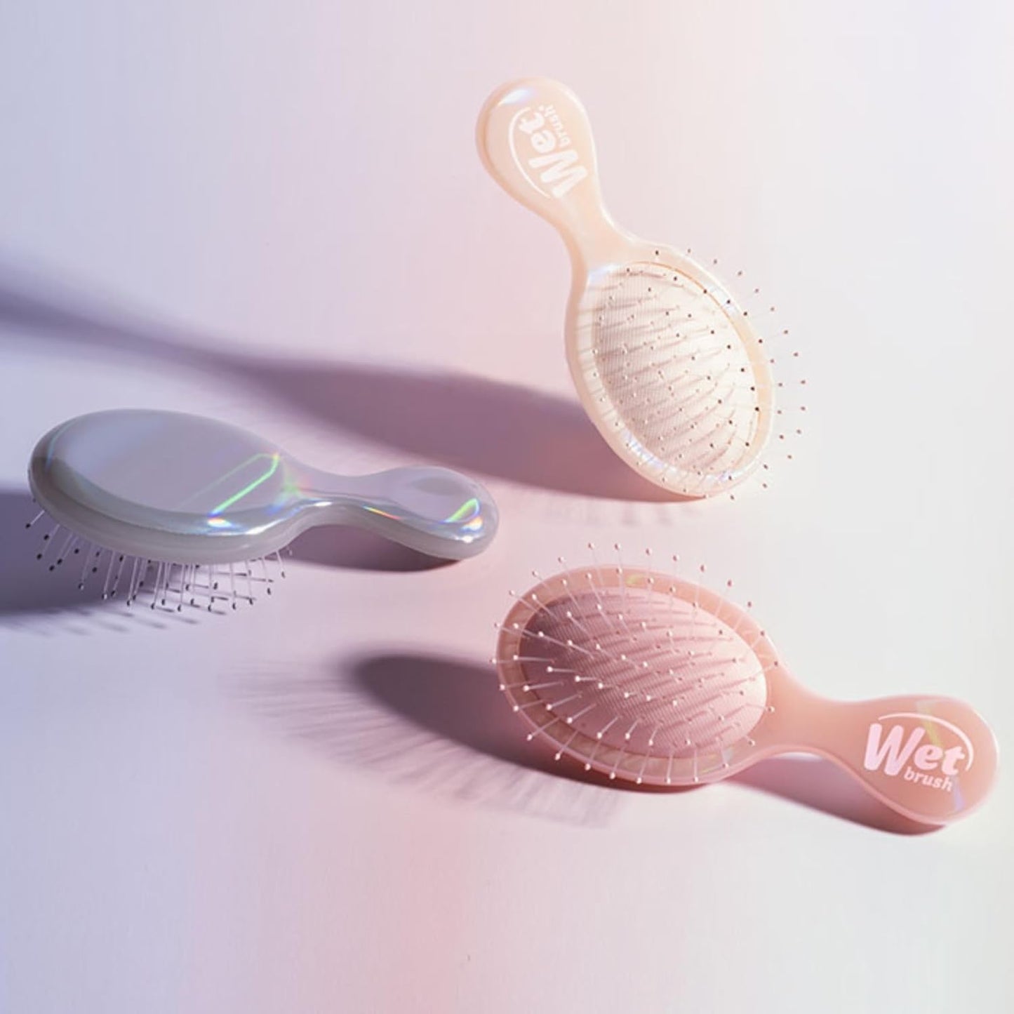 Wet Brush Mini Detangler – Limited Edition Birthday Gift for Her, Compact Travel Hairbrush in Iridescent Colorways