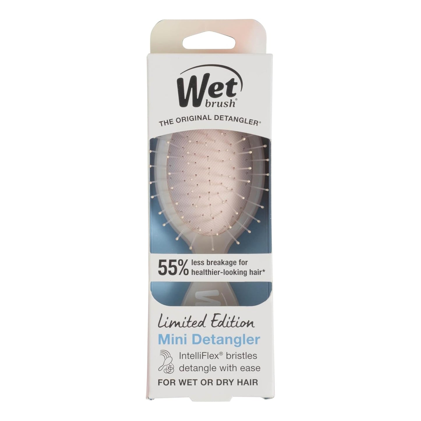 Wet Brush Mini Detangler – Limited Edition Birthday Gift for Her, Compact Travel Hairbrush in Iridescent Colorways