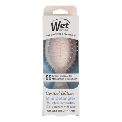 Wet Brush Mini Detangler – Limited Edition Birthday Gift for Her, Compact Travel Hairbrush in Iridescent Colorways