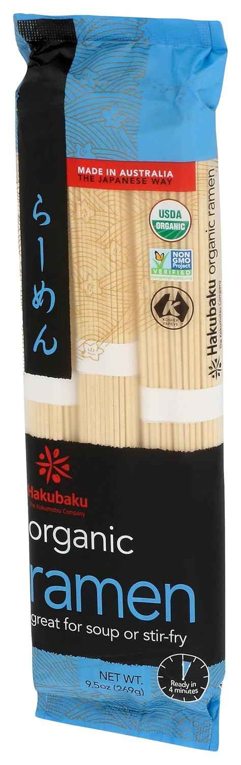 Hakubaku Organic Ramen Noodles, 9.5 oz – One Simple Pantry Staple for Less Clutter