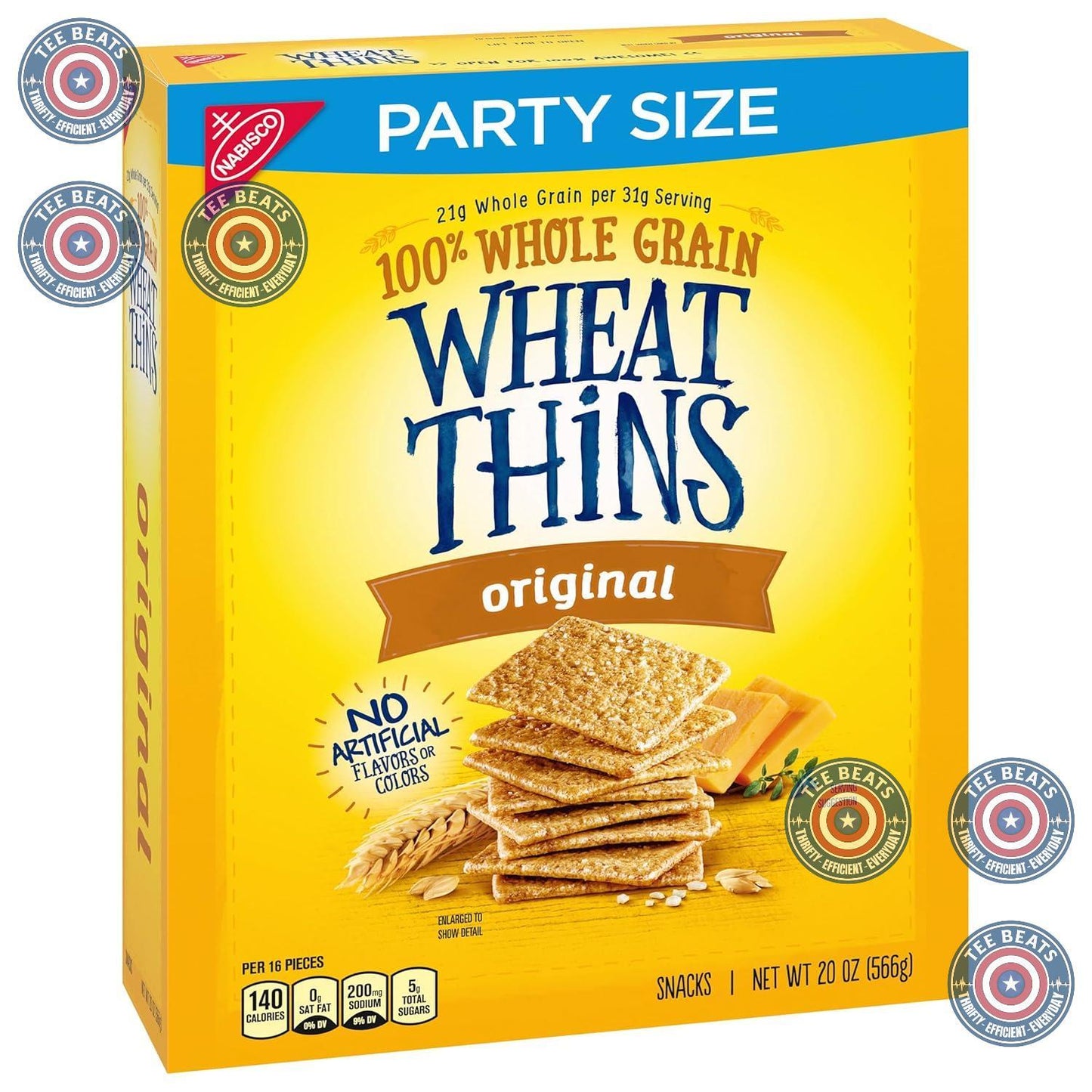 Wheat Thins Original Crackers – Whole Grain Snack for Blood Pressure Conscious Snackers
