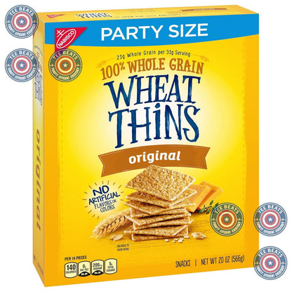 Wheat Thins Original Crackers – Whole Grain Snack for Blood Pressure Conscious Snackers