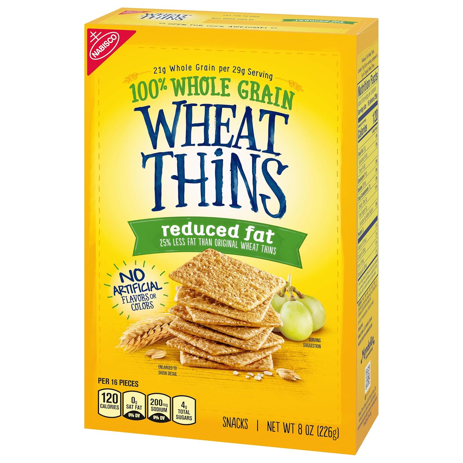 Wheat Thins Reduced Fat Crackers – Portable Snack for Backyard Patio Gatherings